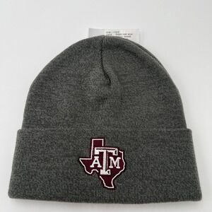 Adidas Texas A&M Aggies Embroidered Logo Cuff Beanie Hat Gray One Size Fits All